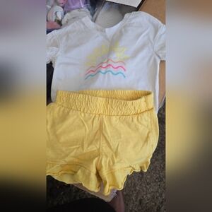 Cat & Jack Yellow Elastic Waist Shorts
